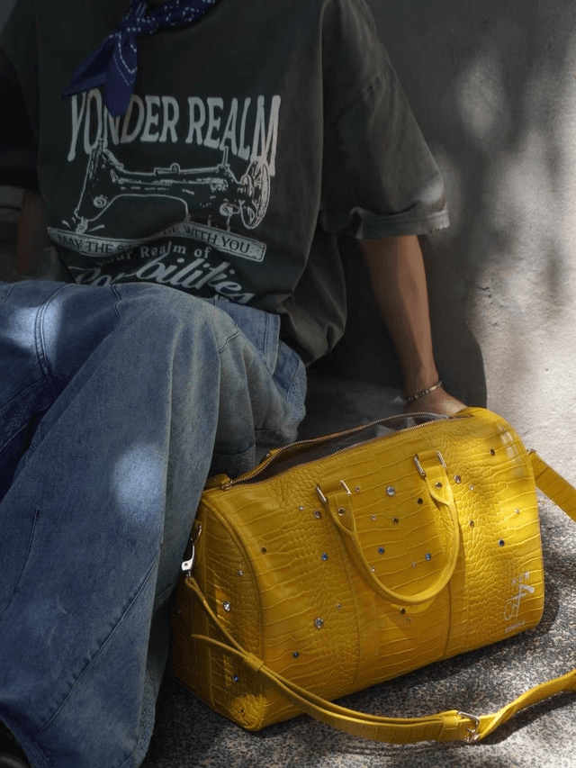 Fish Skin Texture Travel Bag